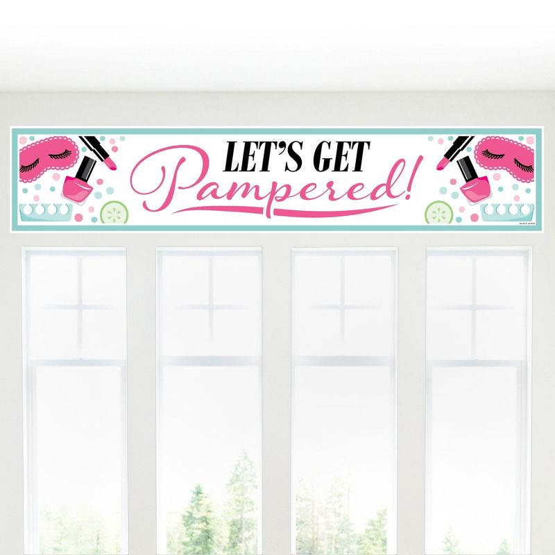 Big Dot of Happiness Spa Day - Girls Makeup Party Decorations Party Banner, 5 of 8