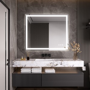 Tempered Glass Bathroom Mirror - 1 of 4