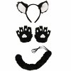 HalloweenCostumes.com One Size Fits Most   Deluxe Black Cat Costume Kit, Black - 4 of 4