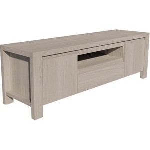 Wooden TV Cabinet - Modern Wood Material, Compact Storage, Minimalist Design, Rustic TV Stand, Living Room Furniture - 1 of 1