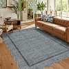 coucheta Washable Scalloped Area Rugs, Multi-size Modern Stain-Resistant Soft Low Pile Non-Slip Farmhouse Accent Carpet, for Living Room, Bedroom - 3 of 4