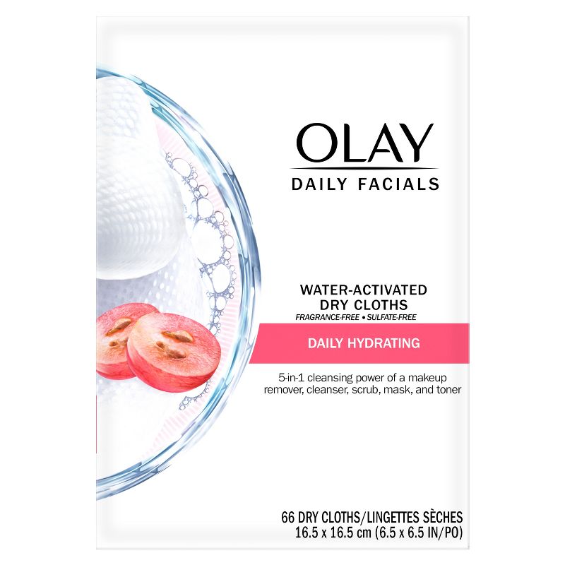Olay Daily Facials Hydrating Cleansing Cloths - Scented - 66ct, 1 of 10