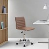 LACOO Faux Leather Mid Back Task Chair Swivel Office Desk Chair - 2 of 4