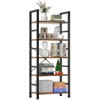 DOMETOUR Bookshelf Classically Modern Bookcase, Tall Book Shelf Display Shelves Storage Organizer Rack for Bedroom Living Room - 2 of 4
