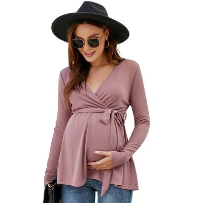 LXT- Maternity Shirts Maternity Tops Pregnancy Tunic Top