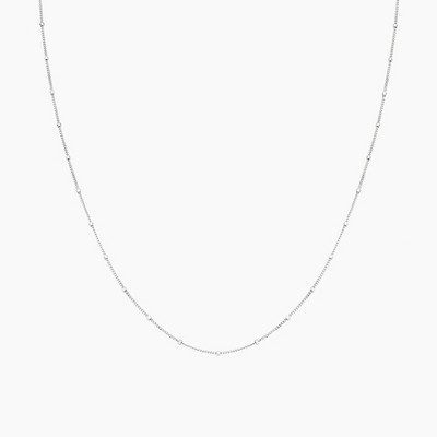 Bearfruit Jewelry Sterling Silver 18k Gold Plated Savannah Basic Chain Necklace