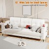 83'' Modern Sofa Bed, 3 Seat Couch with Storage Armrests and Side Pockets - 3 of 4