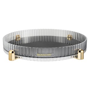 Unique Bargains 360 Degree Rotating Round Storage Makeup Perfumes Organizer - 1 of 4