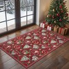ABYNOW Machine Washable Area Rug – Soft Modern Abstract Carpet for Living Room, Bedroom, and Dining Room, Non-Slip Floor Rug - 2 of 4