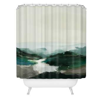 Dan Hobday Art Highland View Shower Curtain Beige - Deny Designs