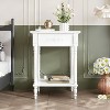 Famapy Chic Black Nightstand with Drawer & Lower Shelf,Side Table: Elegant Storage for Bedroom - 3 of 4