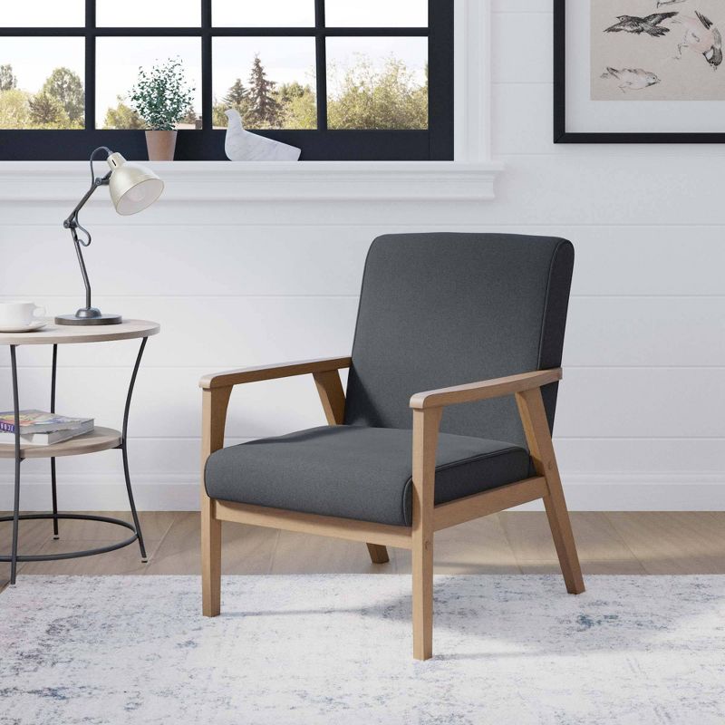 Lara Exposed Arm Accent Chair Charcoal - Brookside Home, 3 of 8