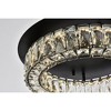 Elegant Lighting Monroe 1 - Light Flush Mount in  Black - 4 of 4