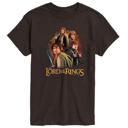 T-shirt Officiel Le Seigneur Des Anneaux – The Hobbits Group Shot | Produit Sous Licence Warner Bros. | Coupe Classique, 100% Coton Léger