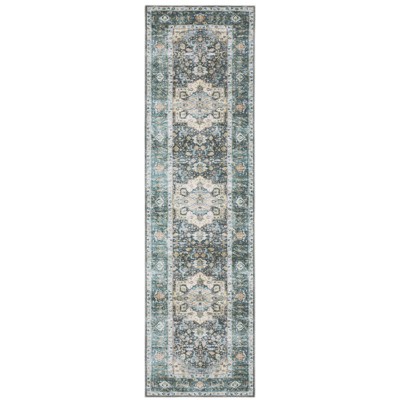 Oriental Weavers Charleston CHA01 Blue/ Ivory Indoor Area Rug - 2' x 8'