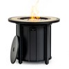 Christopher Knight Home Lira Modern Round Patio Steel 50,000 BTU Fire Pit Table with Mosaic Ceramic Tabletop - 2 of 4