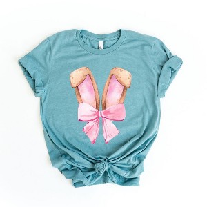 Simply Sage Market Women's Coquette Bunny Ears Short Sleeve Graphic Tee - 1 of 3