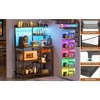 Aheaplus Kitchen Storage Shelf with Hooks, Coffee Bar Station with Power Outlets & LED Light, Bakers Rack with Pull-Out Basket - 4 of 4
