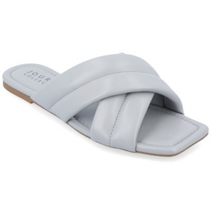 Journee Collection Womens Divyah Puff Strap Slide Sandals - 1 of 4
