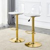 VYNXARIA Set of 2 Modern minimalist bar chairs and bar stools. Can rotate 360 ¡ã ,adjust lifting for bars, restaurants, front desk cashiers,Gold - 3 of 4