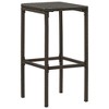 vidaXL Bar Stools with Cushions 4 pcs Brown Poly Rattan - 3 of 4