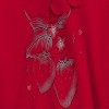 Rerun Island Men's Strawberries Gradient Outline Long Sleeve Graphic Cotton Sweatshirt Hoodie - 2 of 4