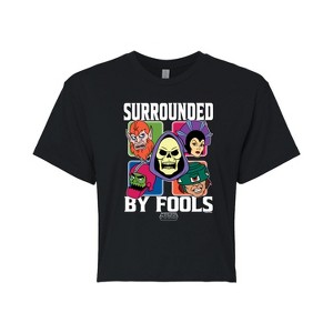 Women's - Masters of the Universe - Skeletor Surrounded By Fools Cropped Graphic T-Shirt - 1 of 4