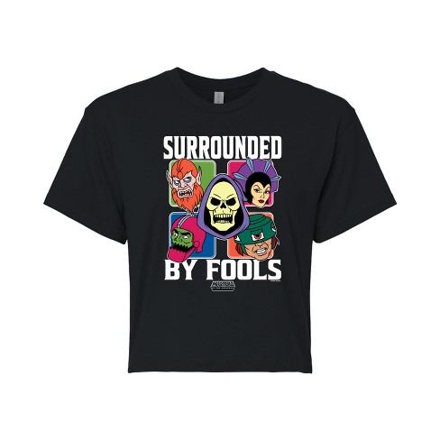 Women's - Masters of the Universe - Skeletor Surrounded By Fools Cropped Graphic T-Shirt - image 1 of 4