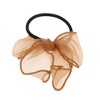 Unique Bargains Grace Solid Bow Ribbon Hair Elastic Band 1 Pc - 4 of 4