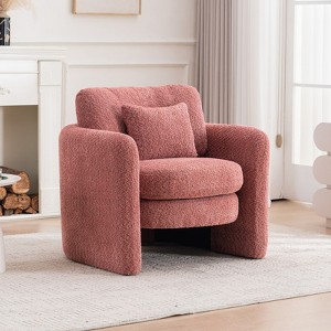 Aukfa Accent Chairs, Oversized Armchair, Mid Century Modern Reading Chair, Ergonomic Comfy Sofa Chair for Office, Apartment - 1 of 4
