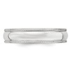 Black Bow Jewelry 5mm 14K Rose, White, or Yellow Gold Half Round Milgrain Standard Band - 3 of 4