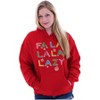 Funny Christmas Fa La La La Lazy Hoodie Sweatshirt Women Men Brisco Brands - 3 of 4