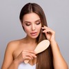 Evideco French Home Goods Hair Care Flat Hairbrush Well-Being Natural Wood - image 2 of 4