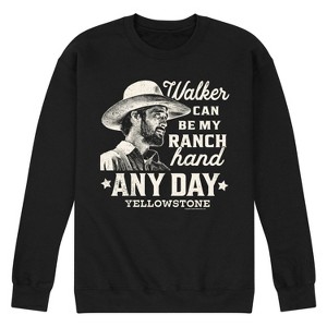 Men's - Yellowstone - Walker Ranch Hand Graphic Fleece Sweatshirt - 1 of 4