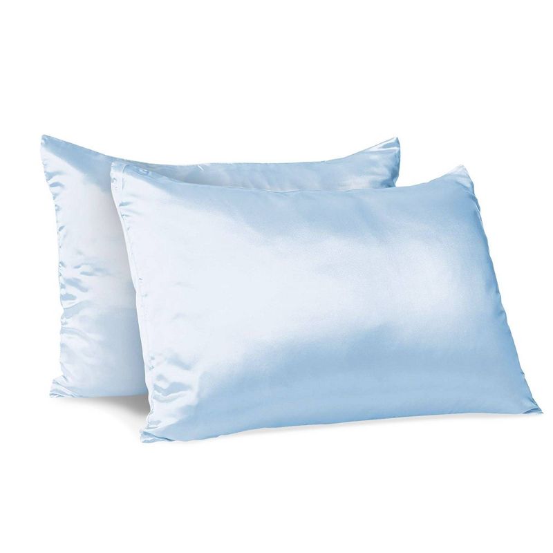 Morning Glamour Standard Satin Solid Pillowcase Set, 1 of 8