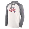 MLB Chicago Cubs Men's White Long Sleeve Lightweight Bi-Blend Hooded Sweatshirt - 2 of 3