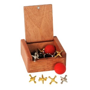 WE Games Old-Fashioned Metal Jacks in a Wooden Box - 1 of 4