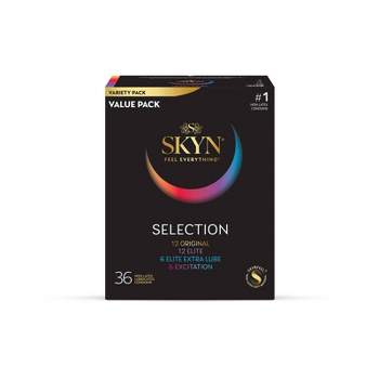 SKYN LifeStyles Selection Non-Latex Lubricated Condoms - 36ct
