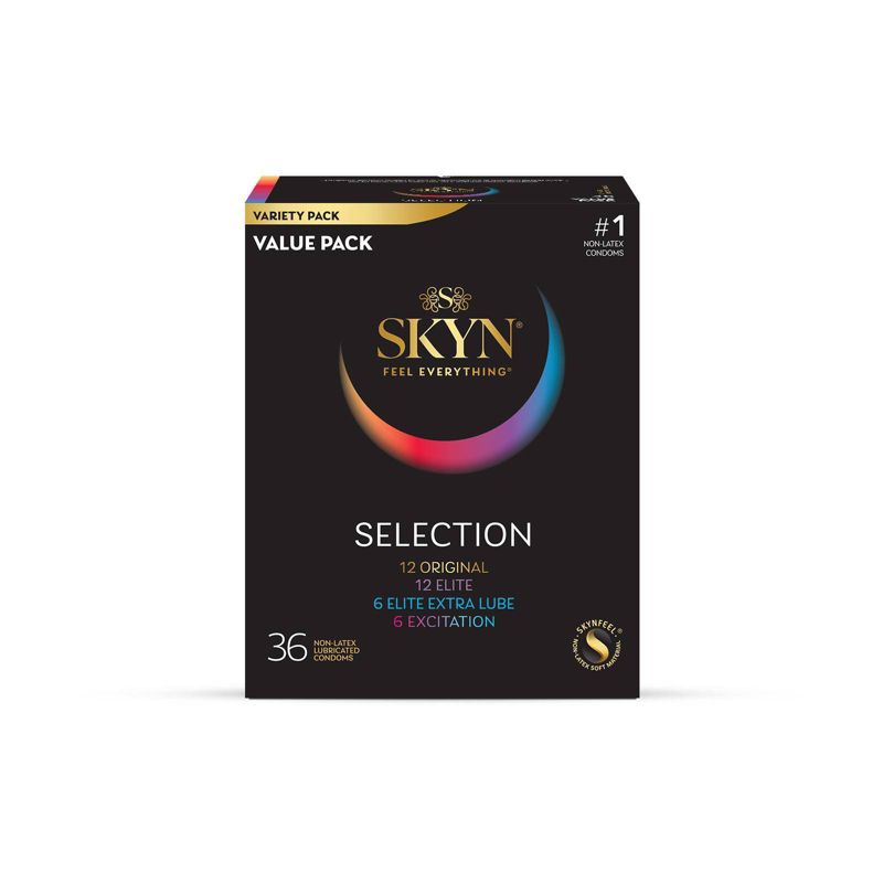 SKYN LifeStyles Selection Non-Latex Lubricated Condoms - 36ct, 1 of 9
