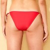 Women's Bow Trim Low-Rise High Leg Extra Cheeky Side-Tie Bikini Bottom - Wild Fable™ - 2 of 4