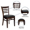 Flash Furniture Ladder Back Wooden Restaurant Chair - 3 of 4
