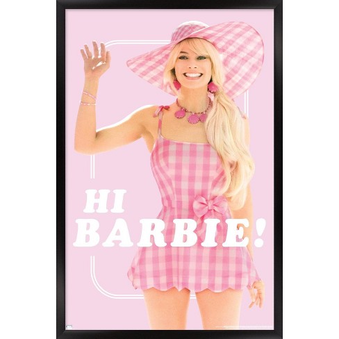 Trends International Mattel Barbie: The Movie - Hi Barbie Framed Wall ...