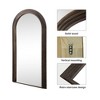 PexFix 35 in. W x 71 in. H Classic Arched Solid Wood Framed Mirror in 
Charcoal - 4 of 4