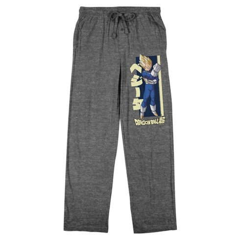 Dragon Ball Super Vegeta Men's Heather Gray Sleep Pajama Pants - image 1 of 3