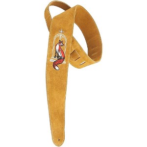 Henry Heller Embroidered Suede Guitar Strap - 1 of 1