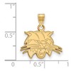 Black Bow Jewelry 14k Yellow Gold Ohio Bobcats NCAA Small Pendant - 2 of 3