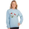 Collections Etc Embroidered Winter Cardinal Sweatshirt - 4 of 4