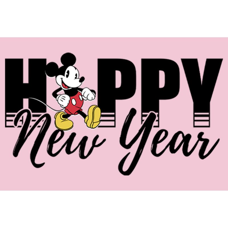 Girl's Disney Mickey Mouse Happy New Year T-Shirt, 2 of 5