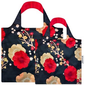 Wrapables Large & Small Allybag Foldable & Lightweight Reusable Grocery Bags (Set of 2) - 1 of 4
