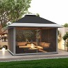 GustoWave Patio 12x12 FT Gazebo Tent Outdoor Pop Up Canopy Tent - 3 of 4